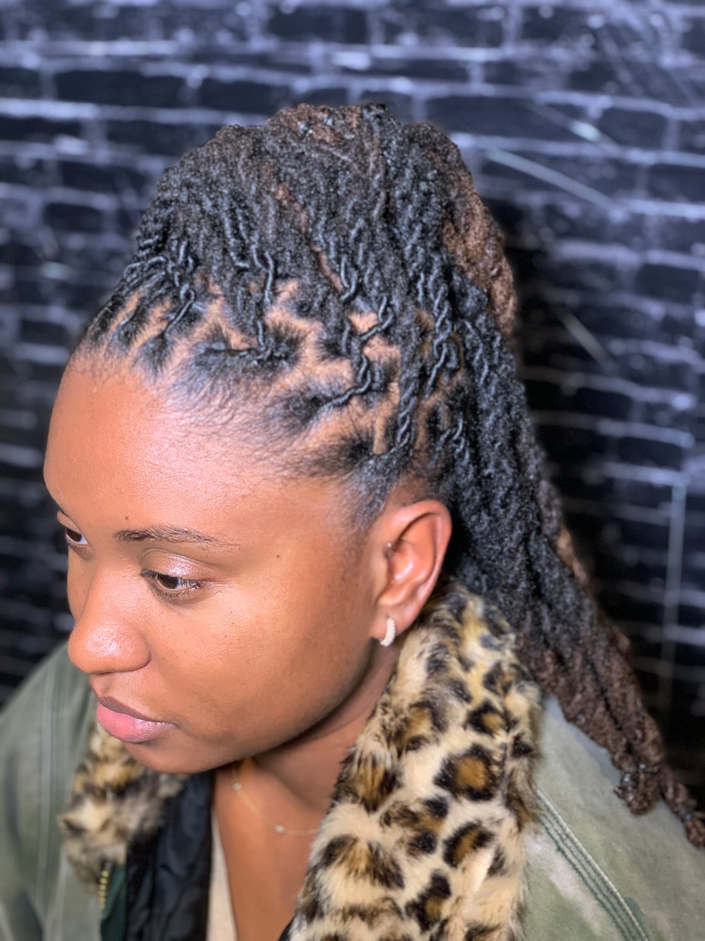 Two Strand Twist - Half up Half Down